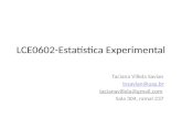 LCE0602-Estatística Experimental