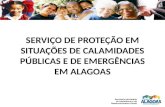 Serviço de proteção em Situações de Calamidades Públicas e de Emergências em Alagoas