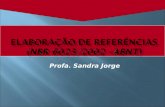 ELABORAÇÃO DE REFERÊNCIAS (NBR 6023/2002 –ABNT)