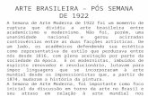 ARTE BRASILEIRA – PÓS SEMANA DE 1922