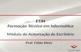 FTIN Formação Técnica  em Informática Módulo  de  Automação de Escritório