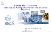 Setor  de  Turismo Fatores de Competitividade do destino Madeira