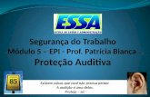 Segurança do Trabalho Módulo 5 – EPI - Prof. Patrícia Bianca  Proteção Auditiva