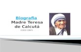 Biografia Madre Teresa de Calcutá