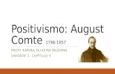 Positivismo: August  Comte  1798-1857