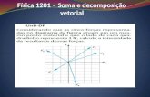 Física 1201 –  Soma e decomposição vetorial