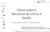 Observatório  Nacional de  Clima e Saúde