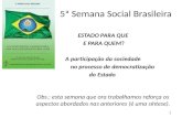 5ª Semana Social Brasileira