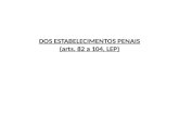 DOS ESTABELECIMENTOS PENAIS ( arts . 82 a 104, LEP)
