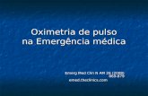 Oximetria de pulso na Emergência médica