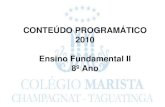 Conteúdo Programático - 2010