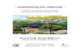 Arborização Urbana Boletim Acadêmico UNESP