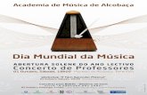 Cartaz :: Dia Mundial da Música :: Concerto de Professores da AMA :: 1 de Outubro