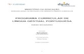 Programa de Língua Gestual Portuguesa - Secundário