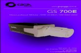 Gs 700e - Camera Profissional Giga Security