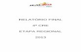 Relatório Final da Etapa Regional 2013
