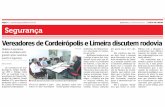 Vereadores de Cordeirópolis e Limeira discutem rodovia