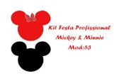 kit festa profissional Mickey e Minnie