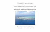 Noções de Oceanografia e Limnologia