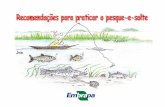 Cartilha Embrapa Pantanal - Recomendações para Praticar o Pesque e Solte