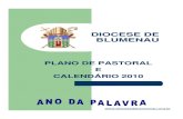 Plano de Pastoral e Calendário de 2010