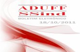Boletim Eletrônico da ADUFF - 18/10/2011