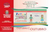 Agenda Cultural de Outubro - 2012