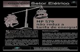 MP 579 não reduz a tarifa de energia