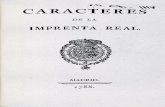 Caracteres de la Imprenta Real - 1788