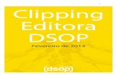 Clipping Editora DSOP Fevereiro 2014