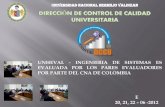 UNHEVAL - INGENIERIA DE SISTEMAS EVALUADA POR PARES EVALUADORES DEL CNA DE COLOMBIA - DCCU - C