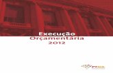 Execução Orçamentária 2012