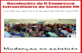 Resolução do II Congresso Extraordinário do Sindsaúde RN
