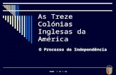 AS TREZE COLÓNIAS AMERICANAS
