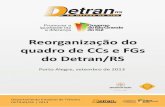 Reorganização do quadro de CCs e FGs do DETRAN/RS