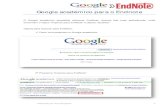 Google académico para o EndNote