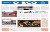 Capa Jornal O ECO, terça-feira, 23 de agosto de 2011