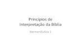 Princípios de Interpretação Bíblica