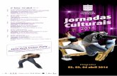 Programa Jornadas Culturais 2014 - Escola Secundária Martins Sarmento, Guimarães