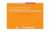A transição de governo nos municípios paulistas: projeto-piloto (2012)