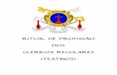 RITUAL DE PROFISSÃODOS CLÉRIGOS REGULARES (TEATINOS)