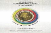 Folder VII Semana do Patrimônio Cultural de Pernambuco