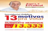 Servidor Público: 13 motivos para votar Humberto Henrique 13333