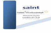 Manual Cambio de IVA Saint 5