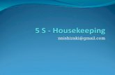 5 S - Housekeeping