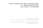 MEJIAS, Guilherme A. Da Ordem Ao Design: o Kósmos de Louis i. Kahn.