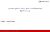 Metodología del Ciclo de Vida del Software – MCVS V1.0 1 Metodología del Ciclo de Vida del Software MCVS V1.0 M&T Consulting.