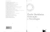 Emilie DURKHEIM  - Educação e Sociologia