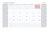 Calendario 2016 Excel Mensal