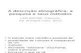 A Descrição Etnográfica-Laplantine (1)